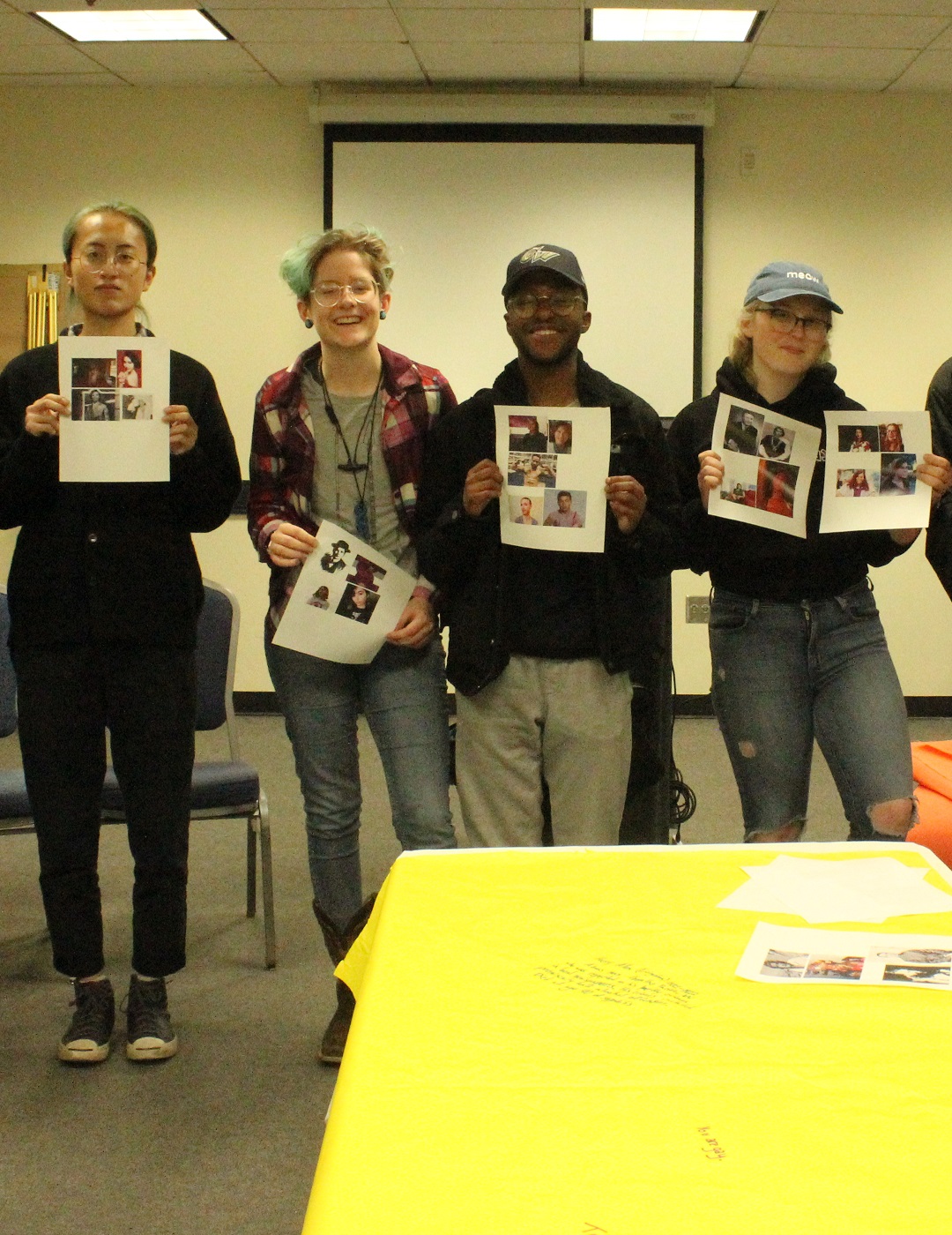 Students at a Trans Awareness Week 2020 event