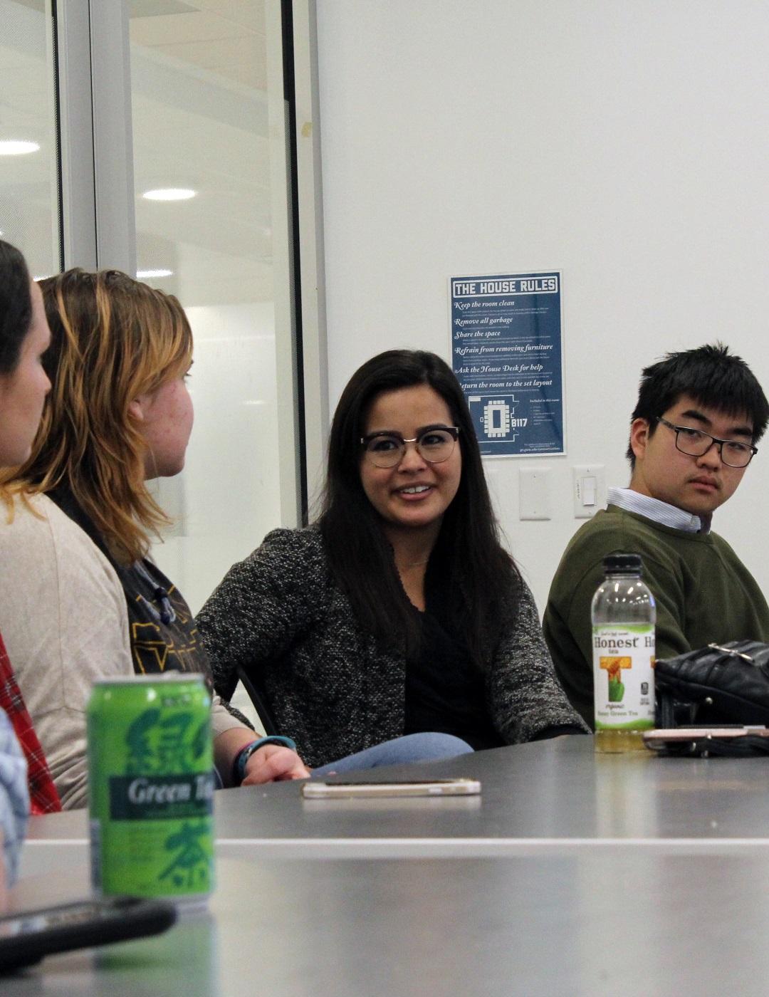 Students talking at a NAHC 2018 event