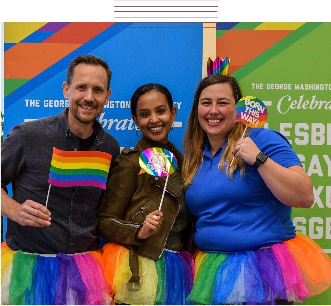 Students at National Coming Out Day 2019